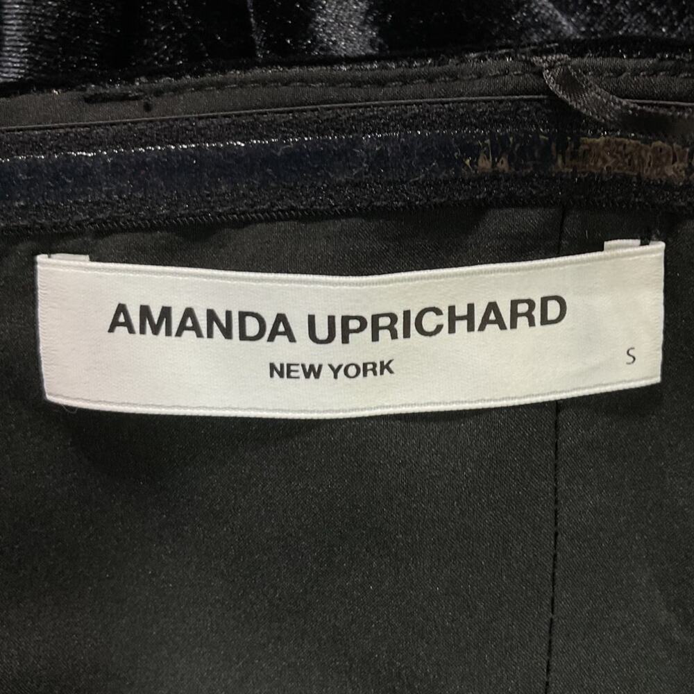 Amanda Uprichard Velvet Black Falcon Gown Size S - Picture 4 of 5